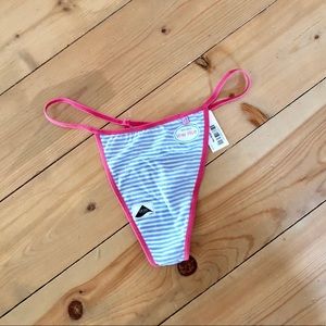 ★RESERVED★ Pink & Blue Stripped Thong